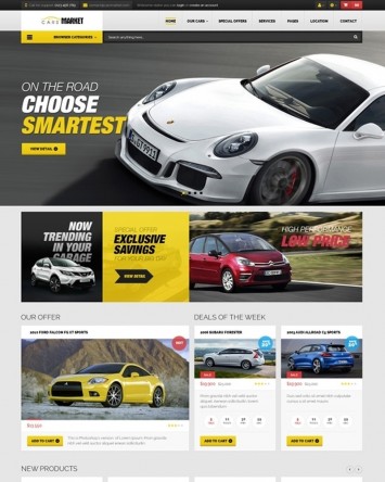 Template magazin online auto